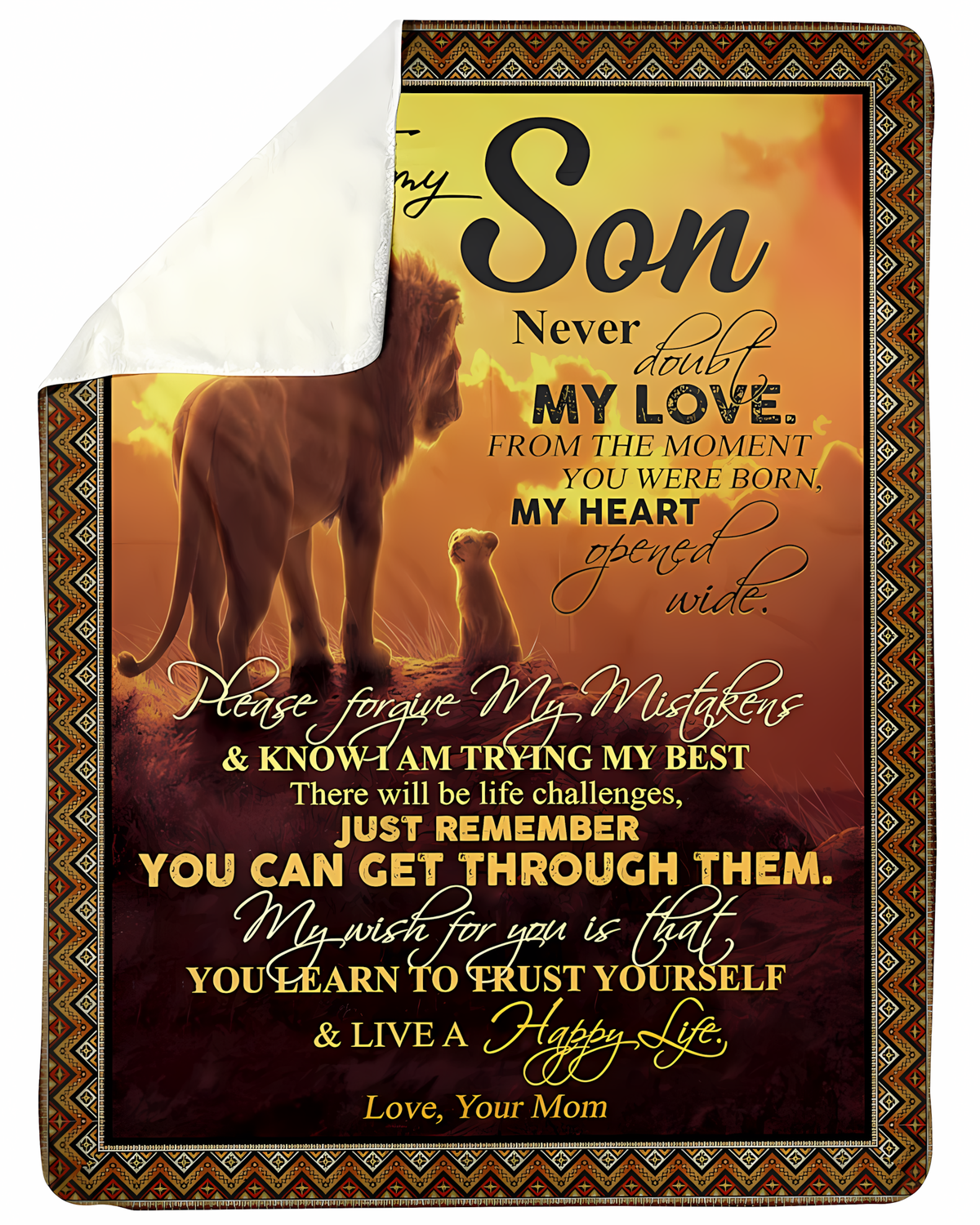 Special Gift For Your Son Blanket - BLANKETS FROM MOM 97