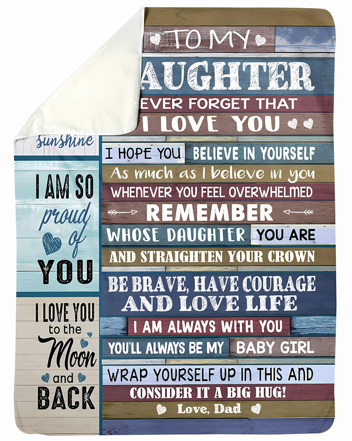 Special Gift For Your Daughter Blanket - BLANKETS FROM DAD 080