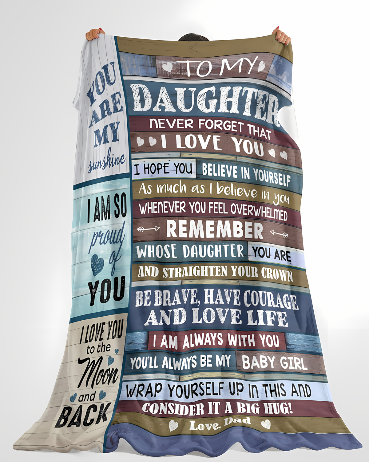 Special Gift For Your Daughter Blanket - BLANKETS FROM DAD 080