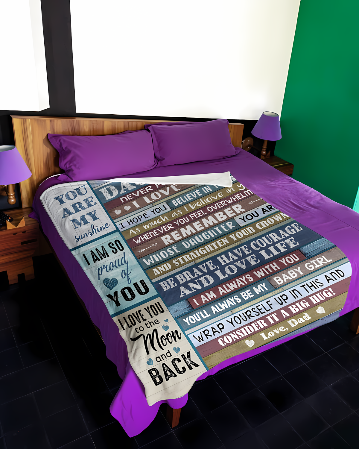 Special Gift For Your Daughter Blanket - BLANKETS FROM DAD 080