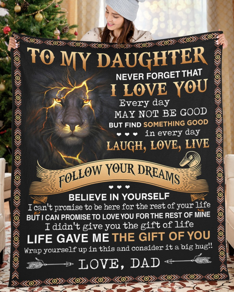 Special Gift For Your Daughter Blanket - BLANKETS FROM DAD 075