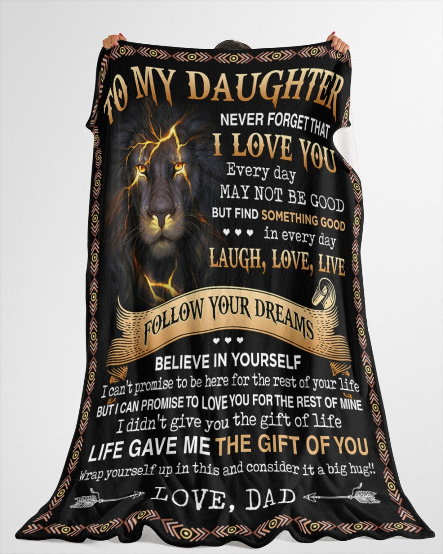 Special Gift For Your Daughter Blanket - BLANKETS FROM DAD 075