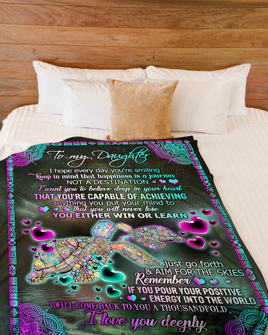 Special Gift For Your Daughter Blanket - BLANKETS FROM MOM 176