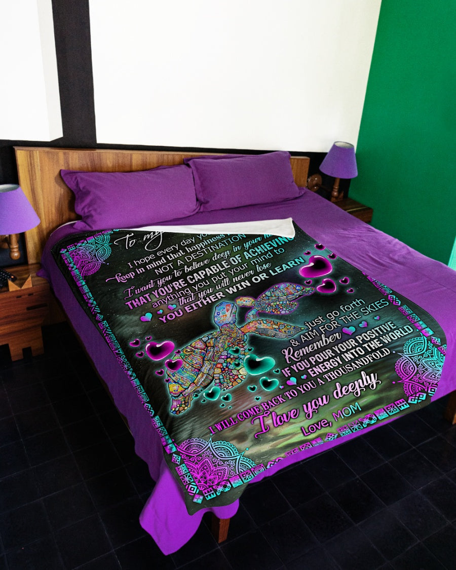 Special Gift For Your Daughter Blanket - BLANKETS FROM MOM 176