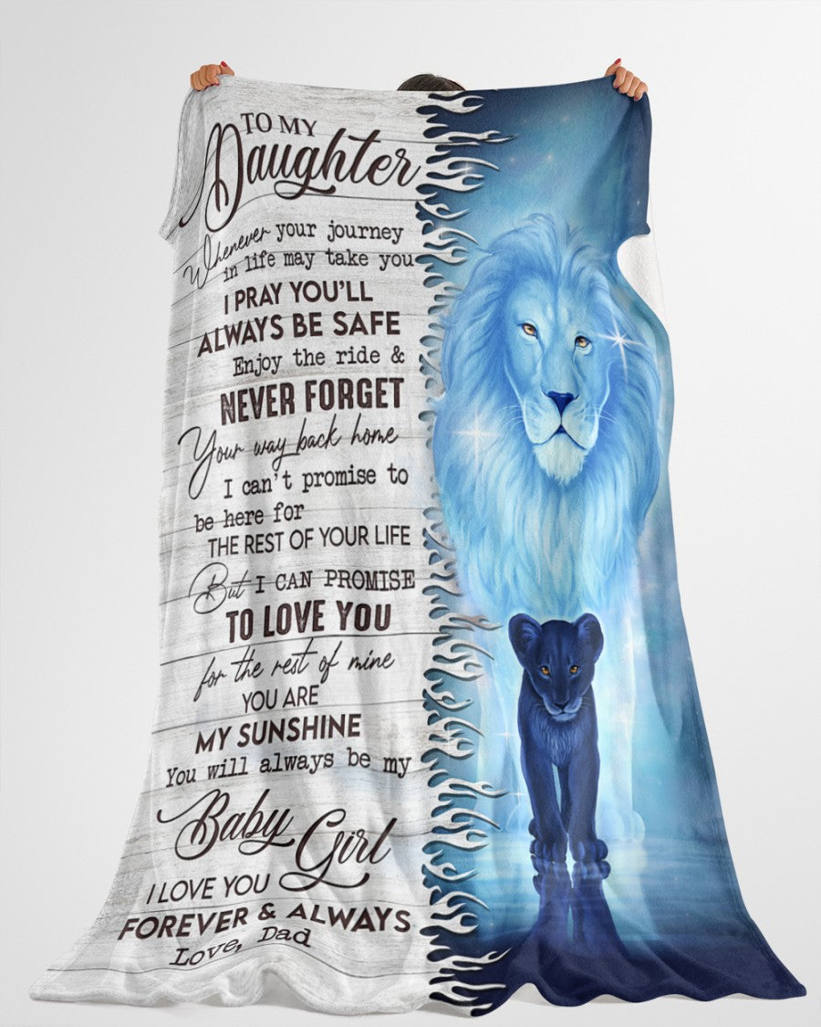 Special Gift For Your Daughter Blanket -  BLANKETS FROM DAD 073