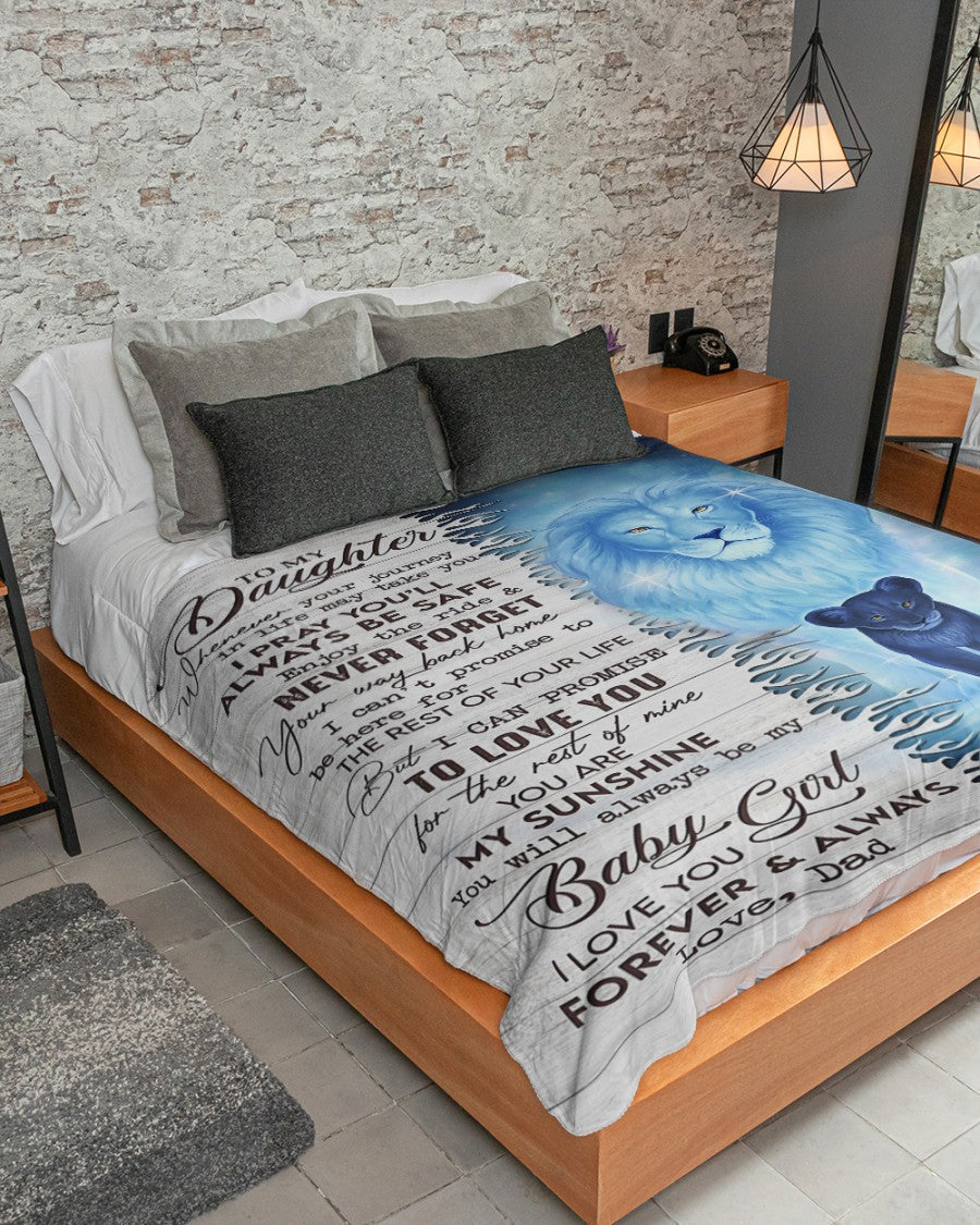 Special Gift For Your Daughter Blanket -  BLANKETS FROM DAD 073