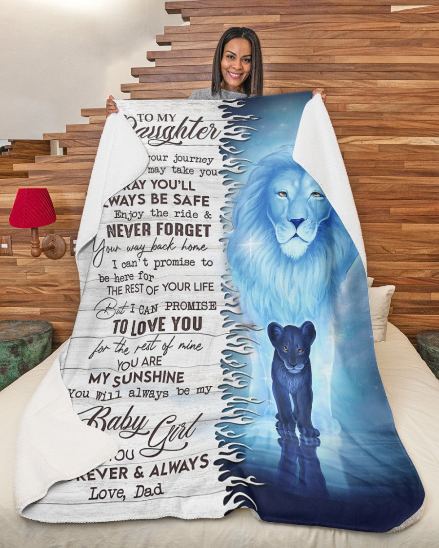 Special Gift For Your Daughter Blanket -  BLANKETS FROM DAD 073