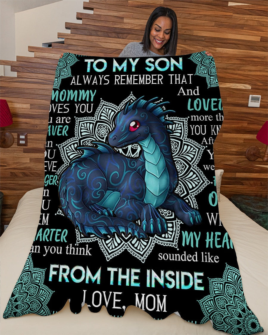 Special Gift For Your Son Blanket - BLANKETS FROM MOM 42