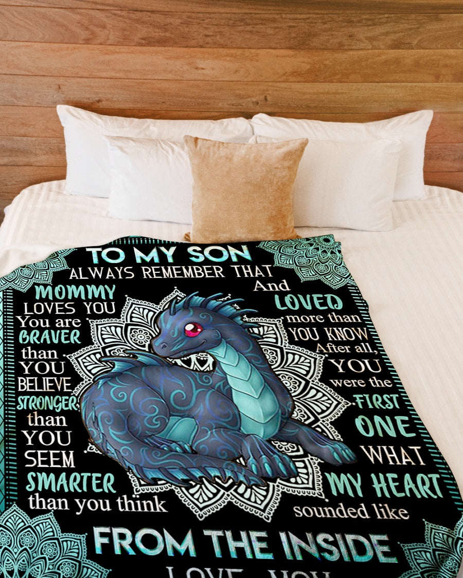 Special Gift For Your Son Blanket - BLANKETS FROM MOM 42