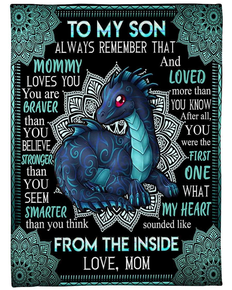 Special Gift For Your Son Blanket - BLANKETS FROM MOM 19