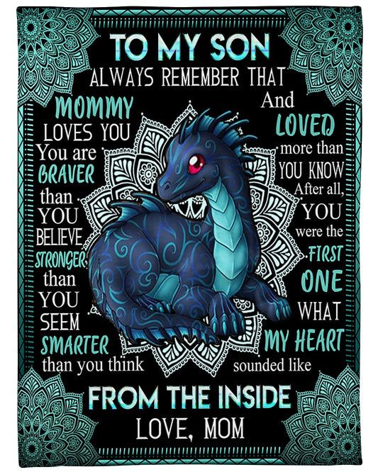 Special Gift For Your Son Blanket - BLANKETS FROM MOM 19
