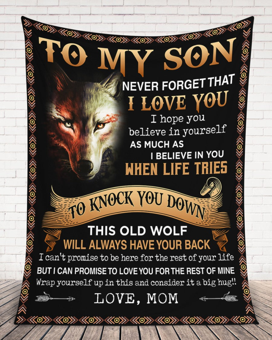 Special Gift For Your Son Blanket - BLANKETS FROM MOM 18