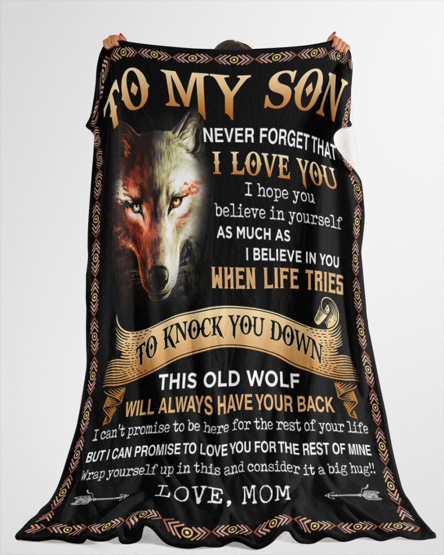 Special Gift For Your Son Blanket - BLANKETS FROM MOM 18