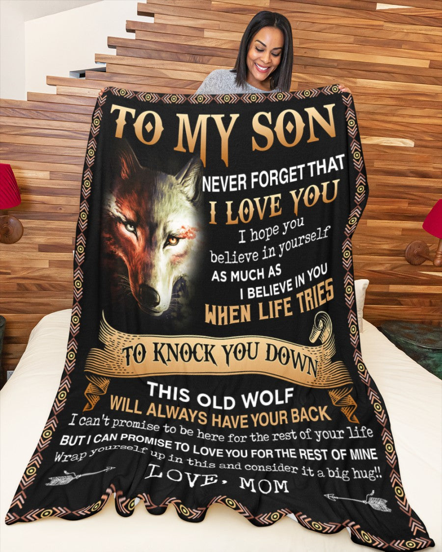 Special Gift For Your Son Blanket - BLANKETS FROM MOM 18