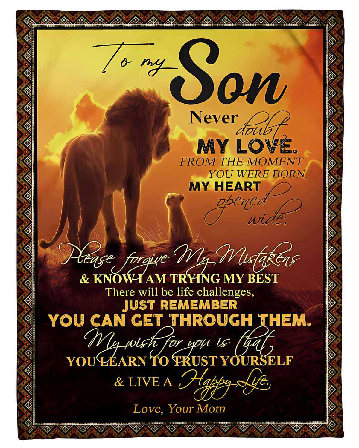 Special Gift For Your Son Blanket - BLANKETS FROM MOM 97