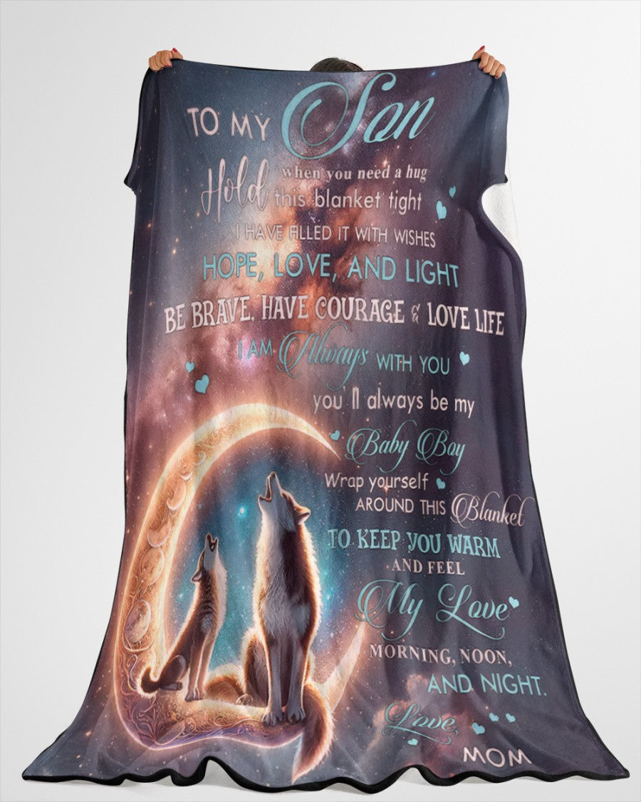 BLANKET FOR SON - GIFT FROM MOM - COMFORT & WARMTH GIFT - BLANKETS FROM MOM 178