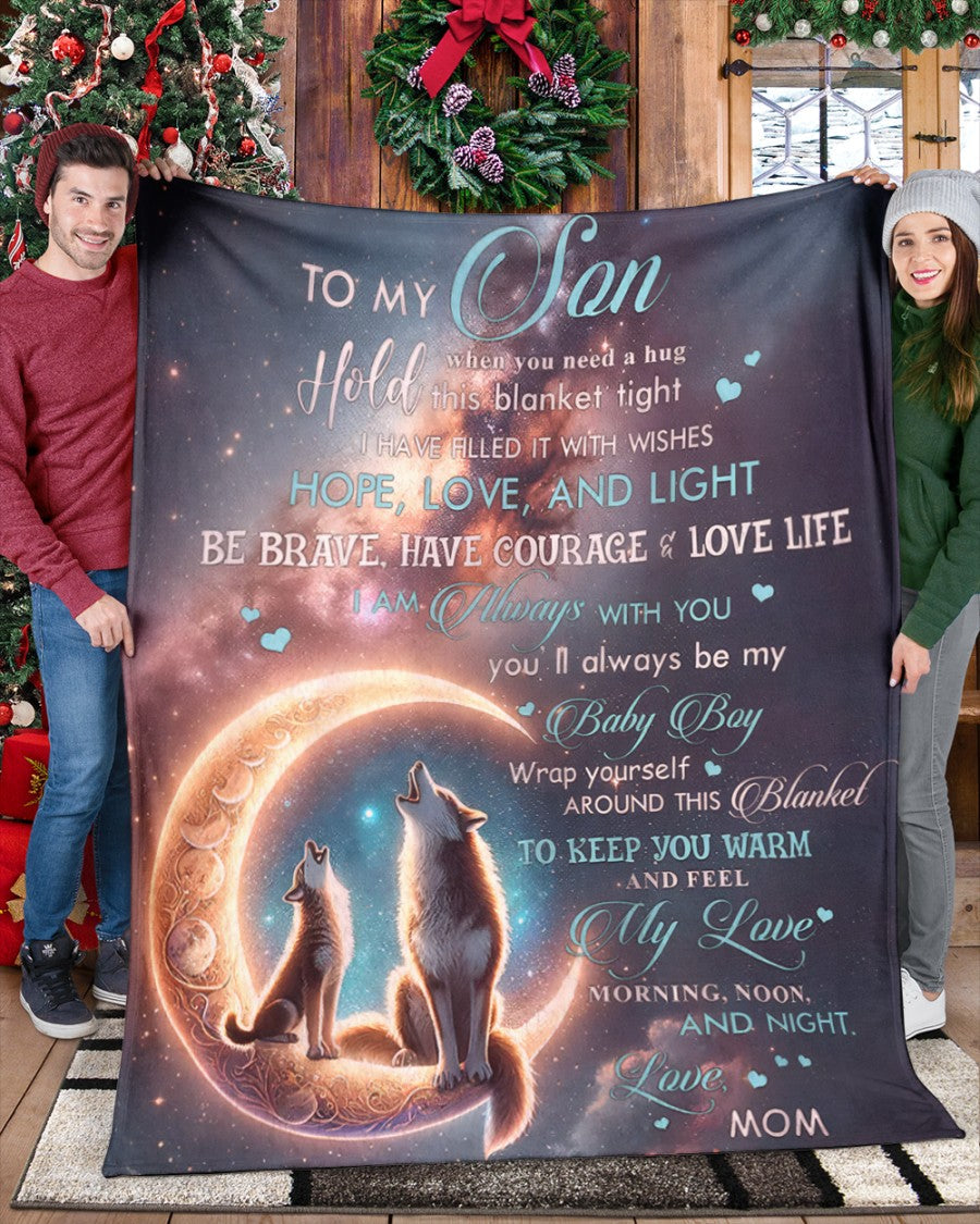 BLANKET FOR SON - GIFT FROM MOM - COMFORT & WARMTH GIFT - BLANKETS FROM MOM 204