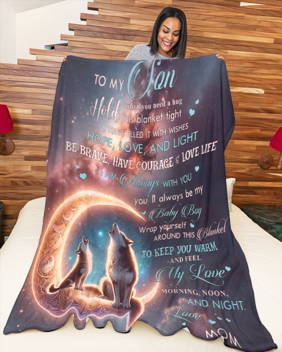 BLANKET FOR SON - GIFT FROM MOM - COMFORT & WARMTH GIFT - BLANKETS FROM MOM 178