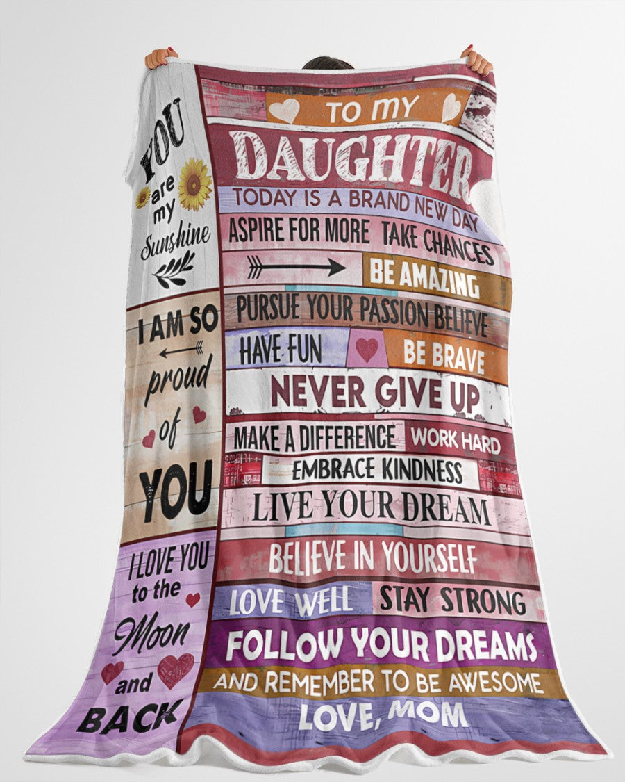 BLANKET FOR DAUGHTER – COMFORT & WARMTH GIFT FROM MOM - BLANKETS FROM MOM 182
