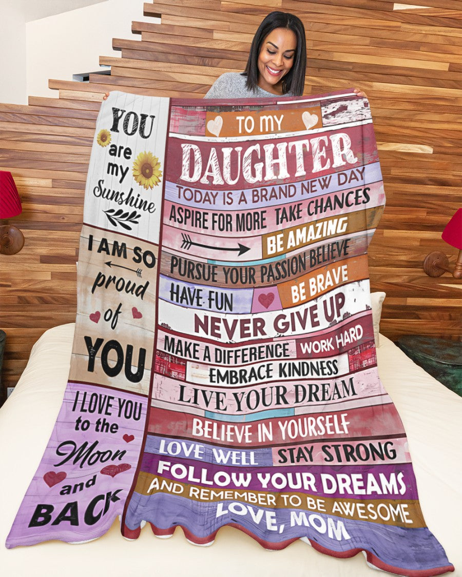 BLANKET FOR DAUGHTER – COMFORT & WARMTH GIFT FROM MOM - BLANKETS FROM MOM 182