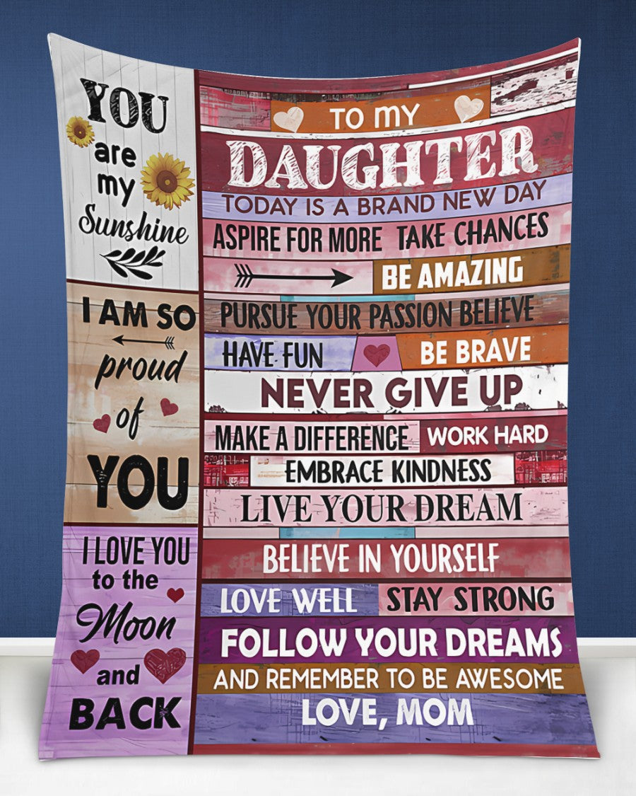 BLANKET FOR DAUGHTER – COMFORT & WARMTH GIFT FROM MOM - BLANKETS FROM MOM 182