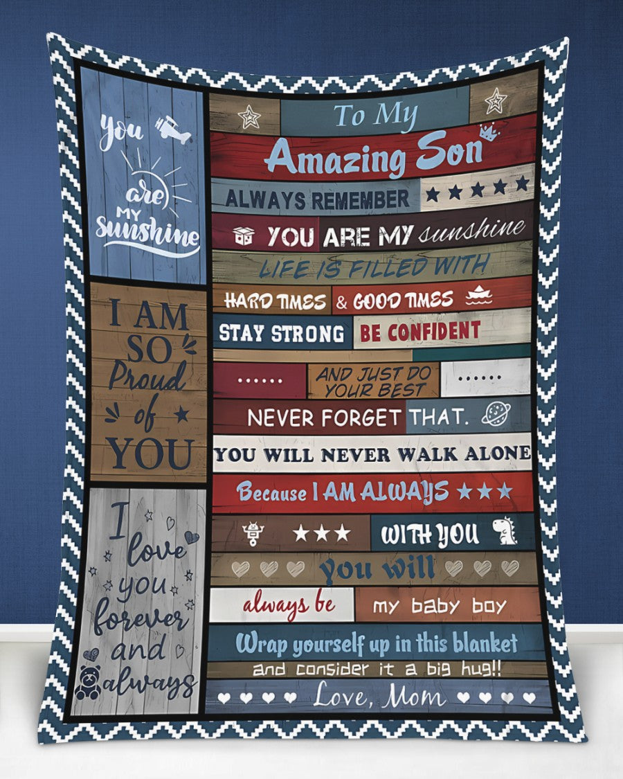 BLANKET FOR SON – COMFORT & WARMTH GIFT FROM MOM - BLANKETS FROM MOM 184