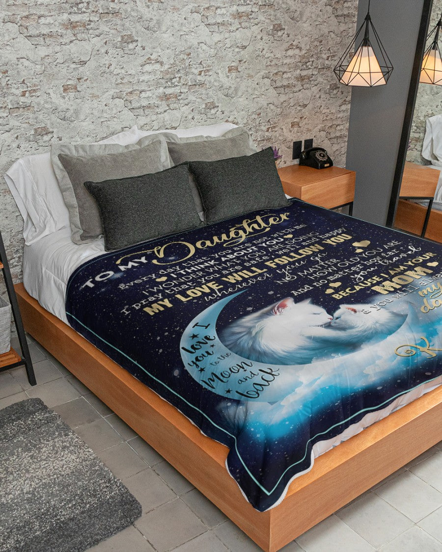 Special Gift For Your Daughter Blanket - BLANKETS FROM MOM 06