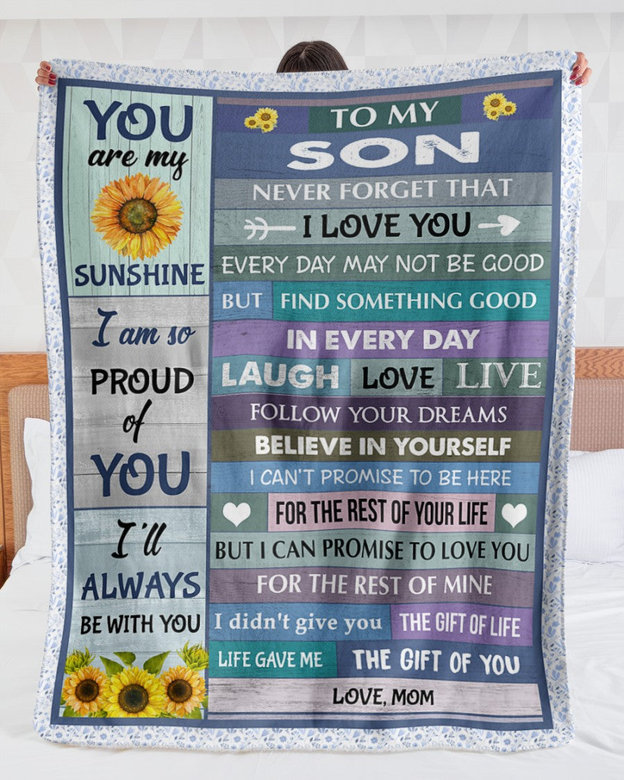 Special Gift For Your Son Blanket - BLANKETS FROM MOM 17