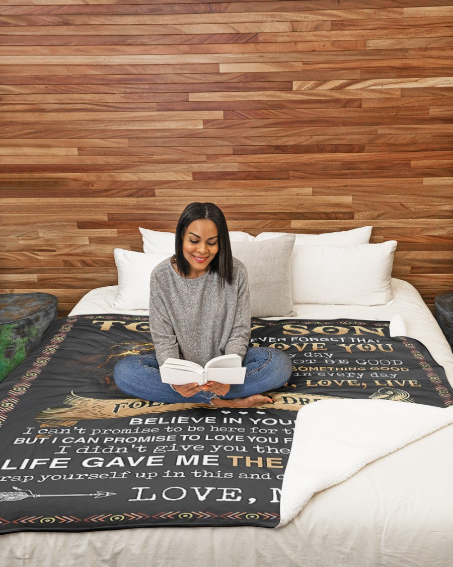 Special Gift For Your Son Blanket - BLANKETS FROM MOM 05