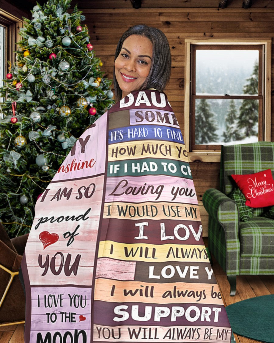 Special Gift For Your Daughter Blanket - BLANKETS FROM MOM 33
