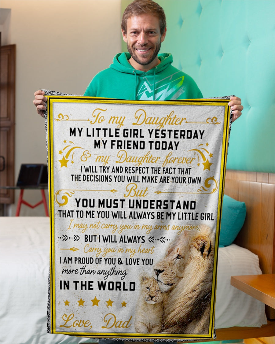 Special gift for your daughter blanket -BLANKETS FROM DAD 070