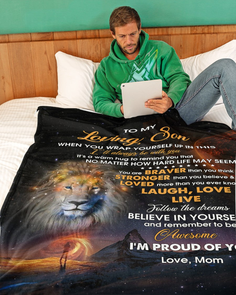 Special Gift For Your Son Blanket - BLANKETS FROM MOM 45