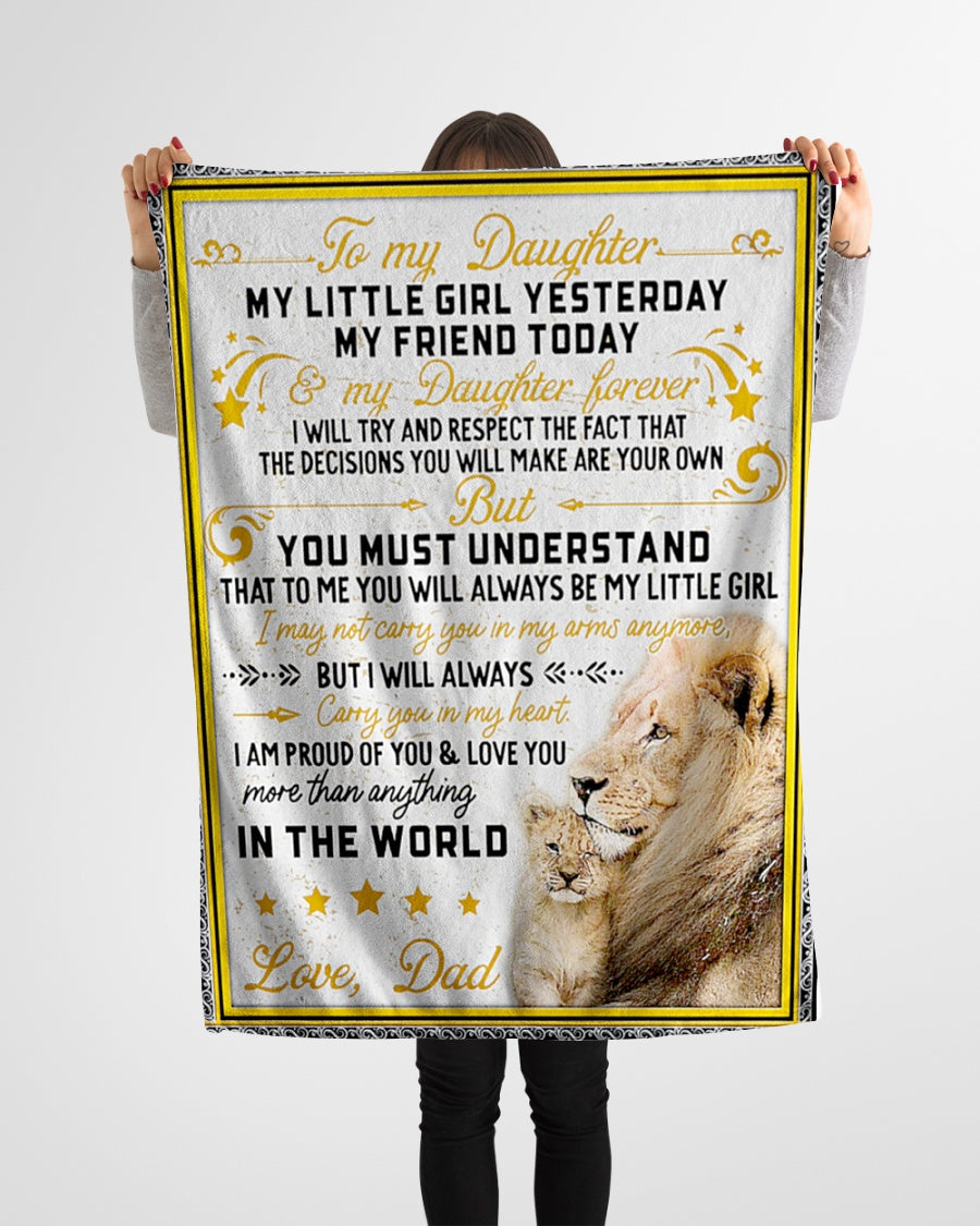 Special gift for your daughter blanket -BLANKETS FROM DAD 070