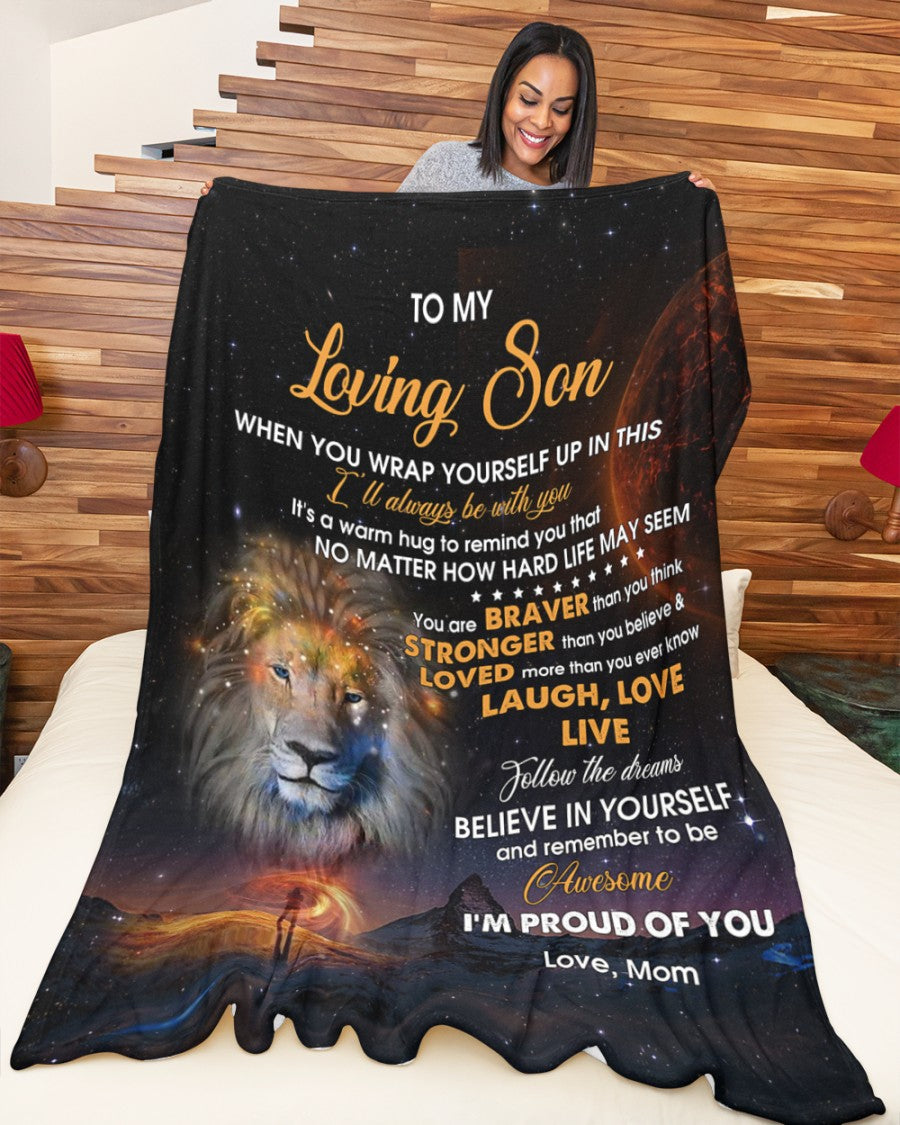 Special Gift For Your Son Blanket - BLANKETS FROM MOM 45