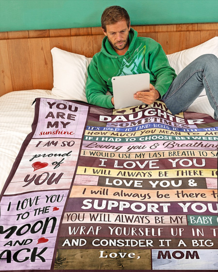 Special Gift For Your Daughter Blanket - BLANKETS FROM MOM 33