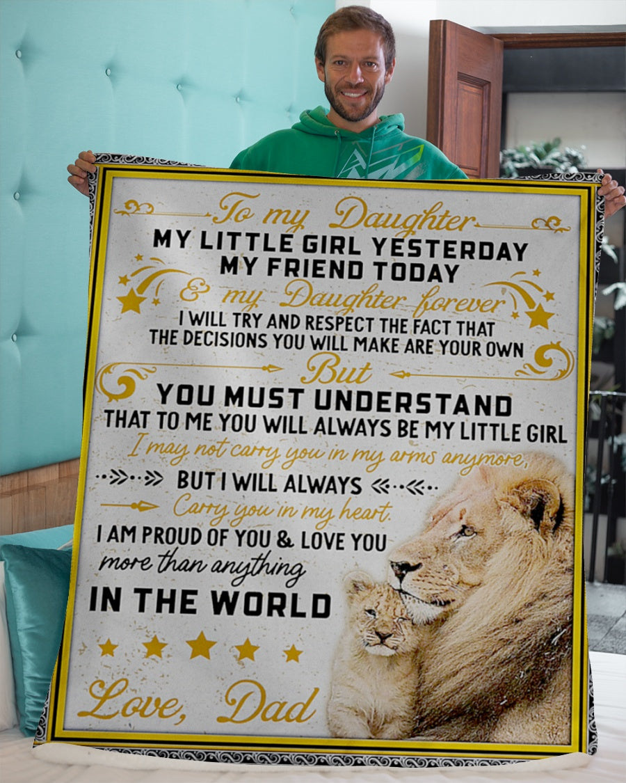 Special gift for your daughter blanket -BLANKETS FROM DAD 070