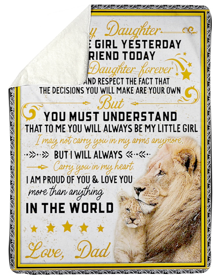 Special gift for your daughter blanket -BLANKETS FROM DAD 070