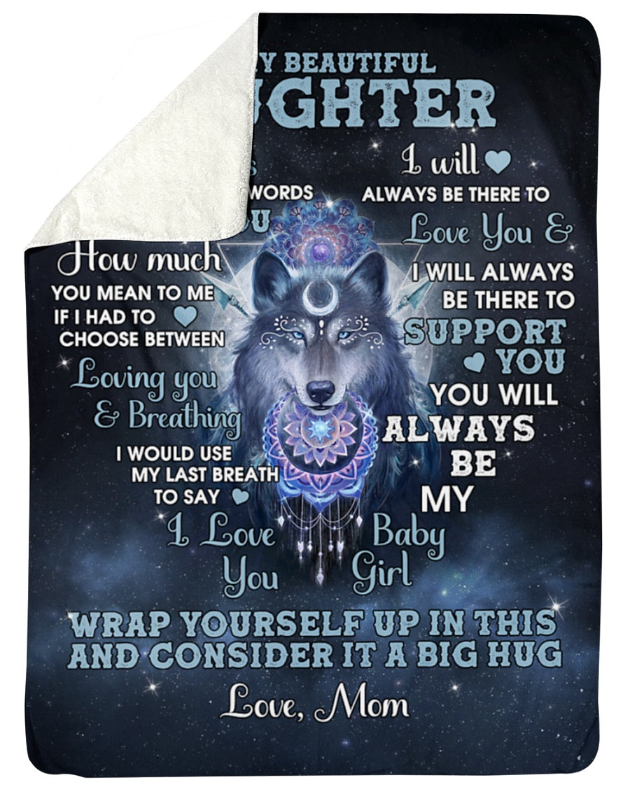 Special Gift For Your Daughter Blanket - BLANKETS FROM MOM 191