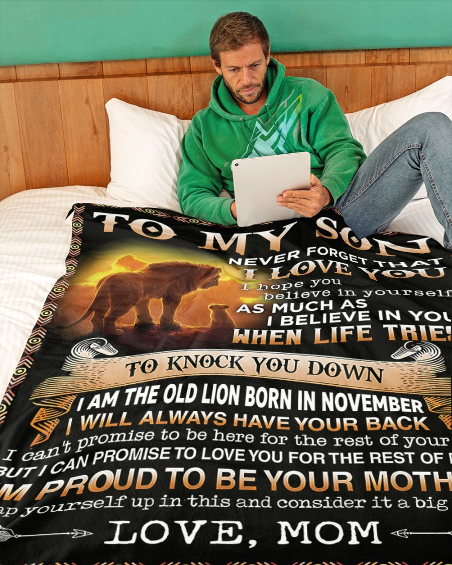 Special Gift For Your Son Blanket - BLANKETS FROM MOM 09