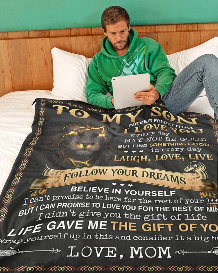 Special Gift For Your Son Blanket - BLANKETS FROM MOM 05