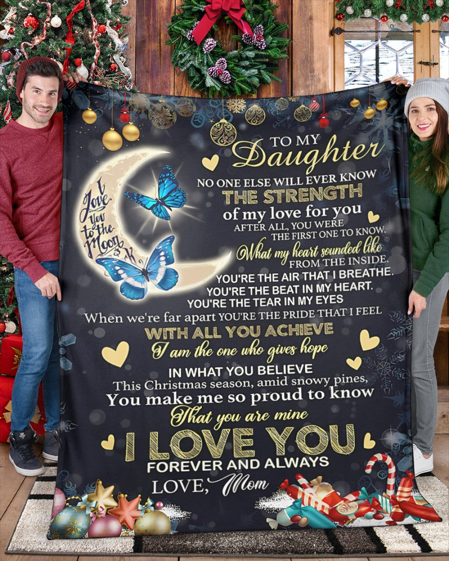 Special Gift For Your Daughter Blanket - BLANKETS FROM MOM 123