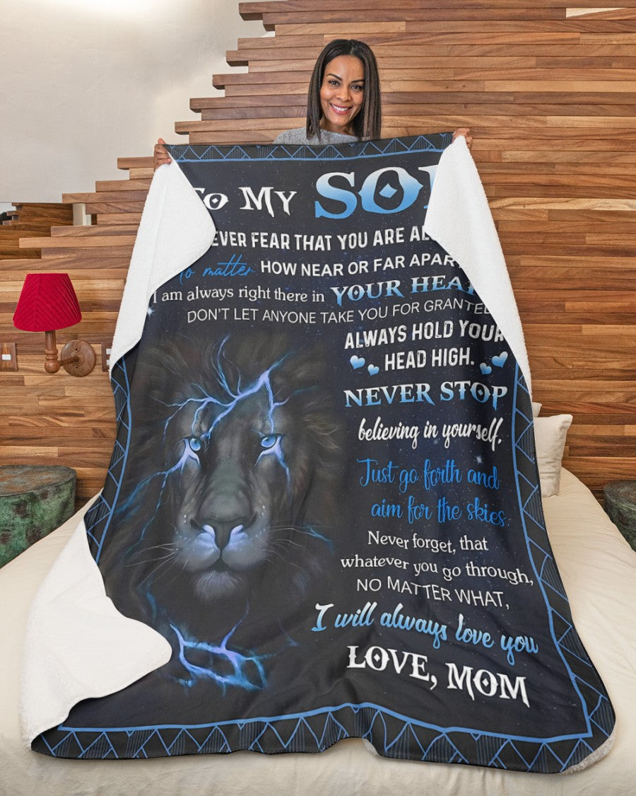 Special Gift For Your Son Blanket - BLANKETS FROM MOM 120