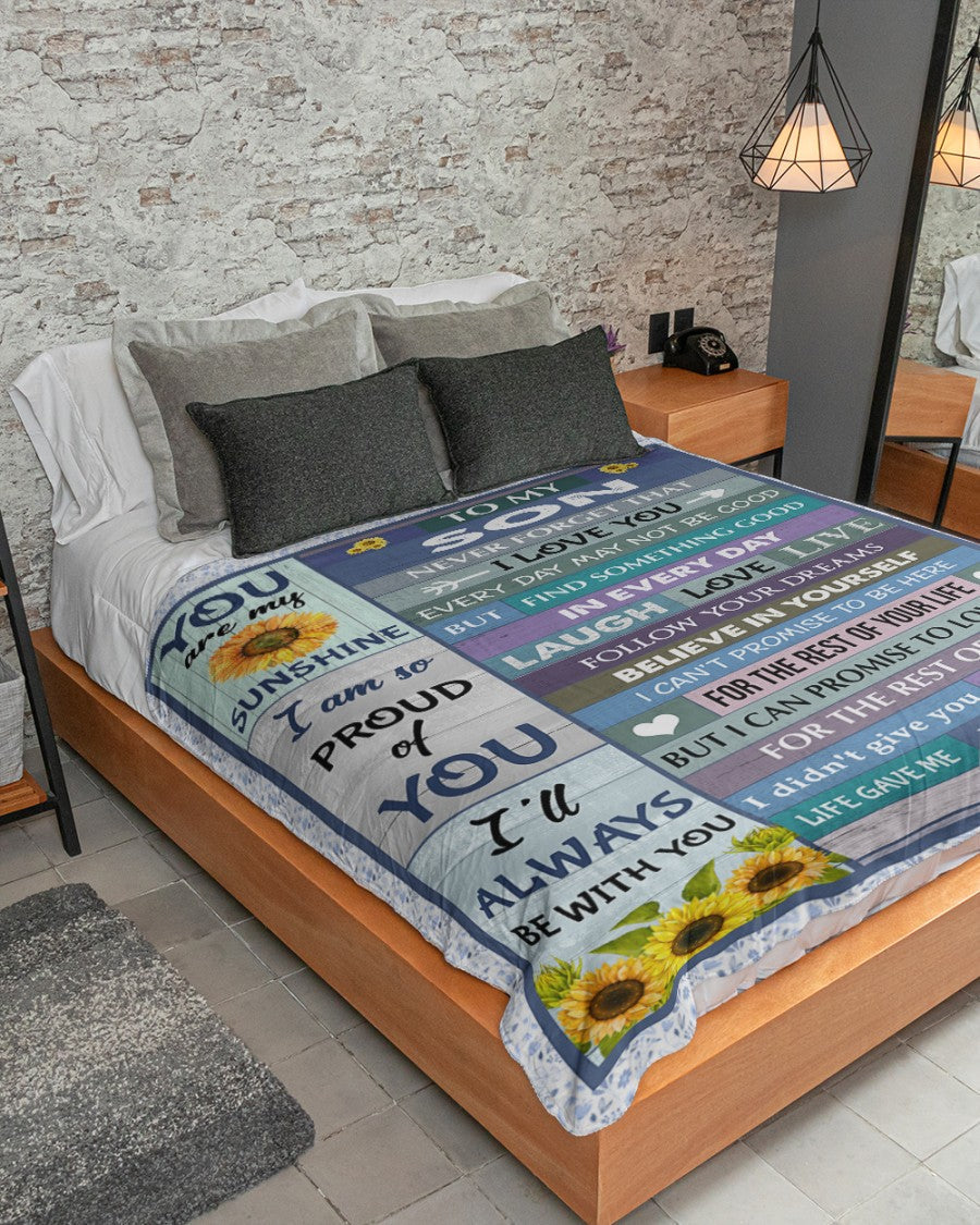 Special Gift For Your Son Blanket - BLANKETS FROM MOM 17
