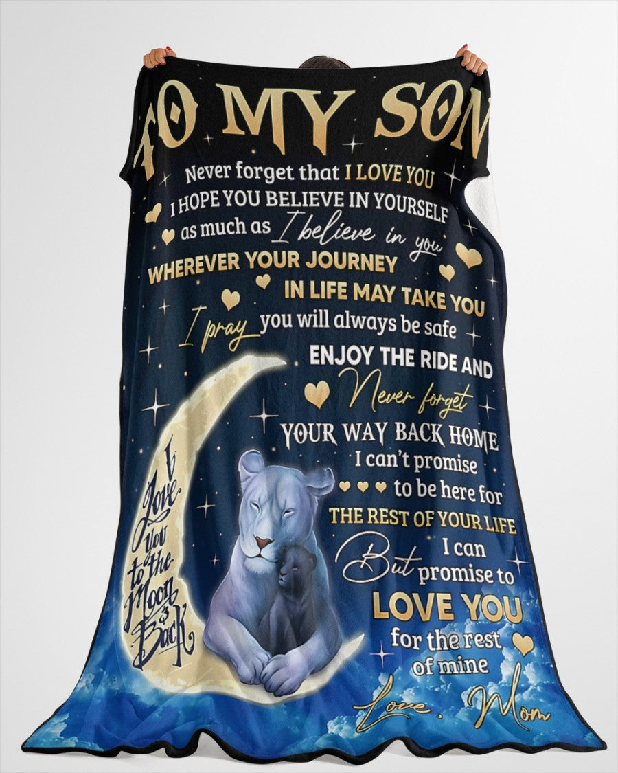 Special Gift For Your Son Blanket - BLANKETS FROM MOM 145