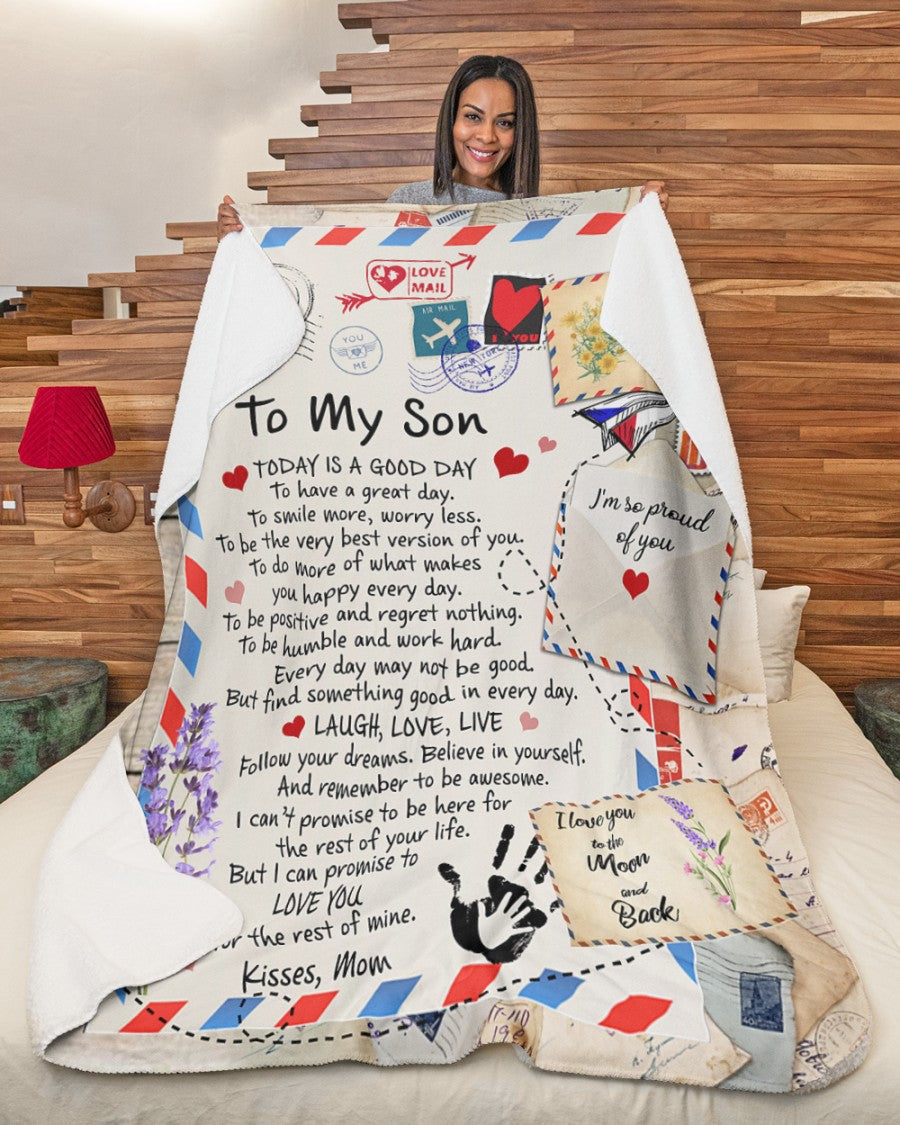 Special Gift For Your Son Blanket - BLANKETS FROM MOM 110