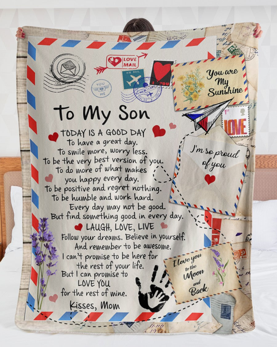 Special Gift For Your Son Blanket - BLANKETS FROM MOM 110
