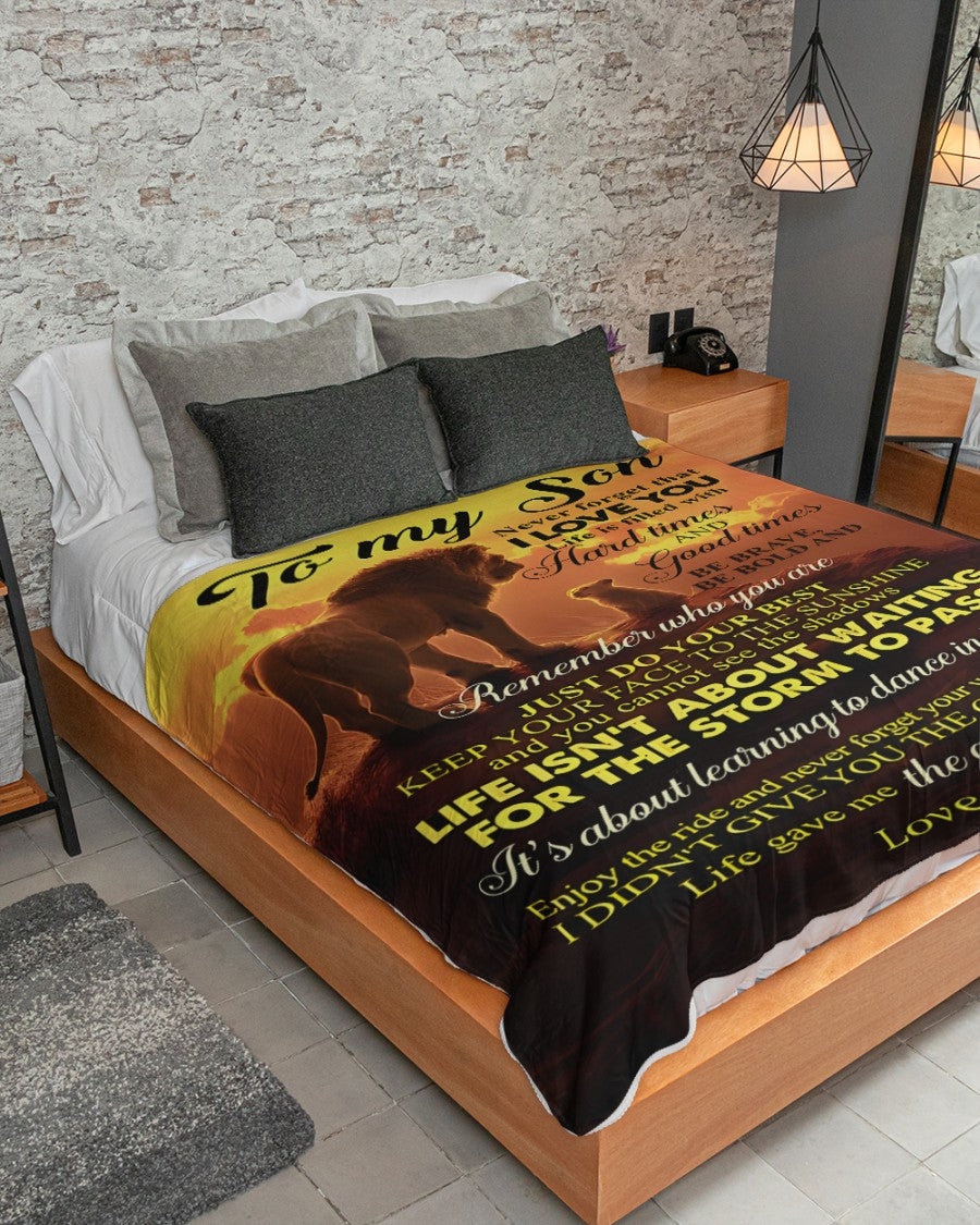 Special Gift For Your Son Blanket - BLANKETS FROM MOM 136