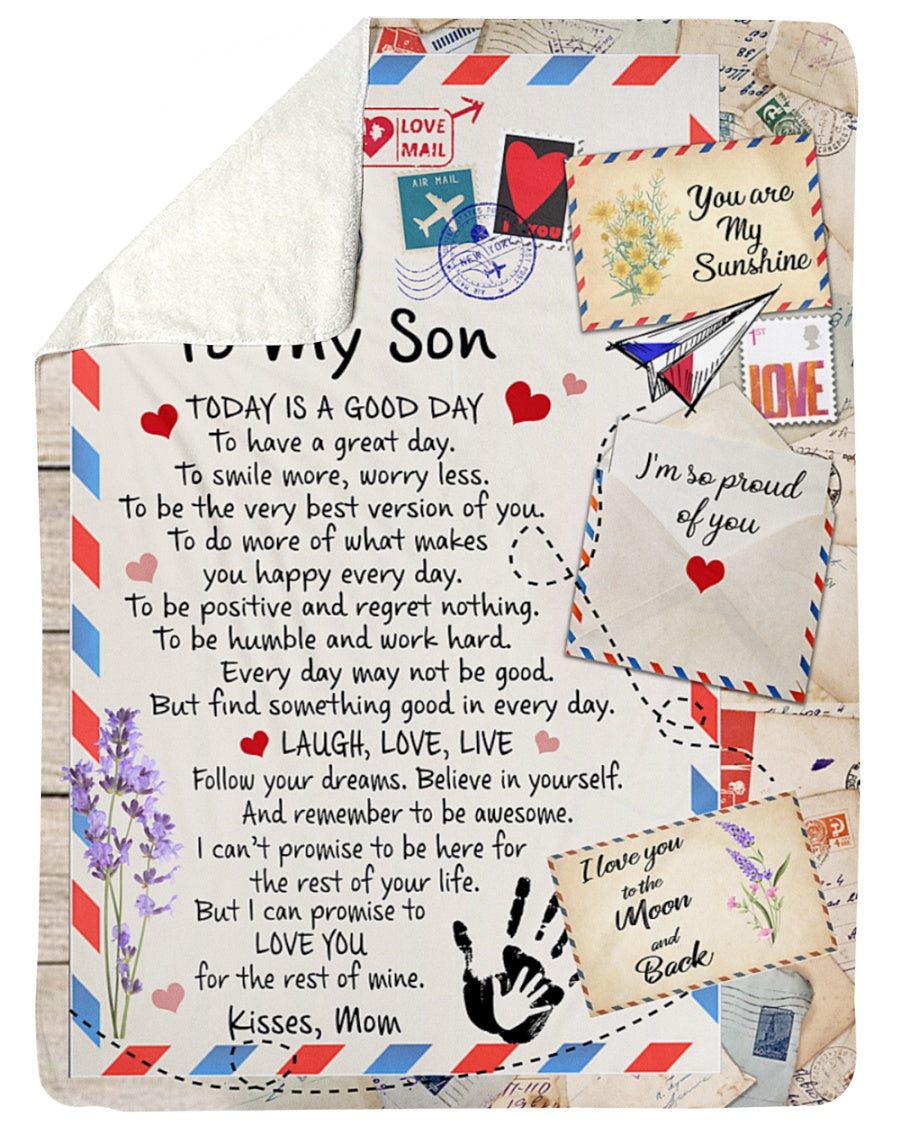 Special Gift For Your Son Blanket - BLANKETS FROM MOM 110