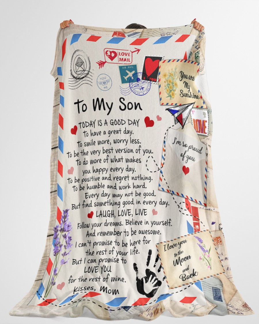 Special Gift For Your Son Blanket - BLANKETS FROM MOM 110