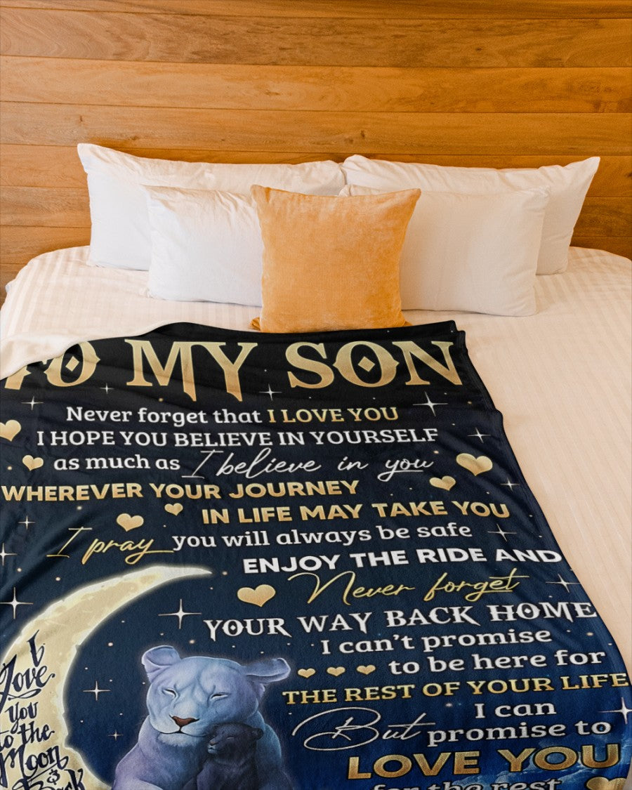 Special Gift For Your Son Blanket - BLANKETS FROM MOM 145